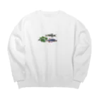 ORIGINAL のPerfectミクロラスボラハナビさん＆ミクロラスボラエリスロミクロンさん Big Crew Neck Sweatshirt