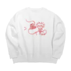 Camels Street のHeart & Human  Big Crew Neck Sweatshirt