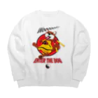 ShibazooのKung Fu Dog! Big Crew Neck Sweatshirt