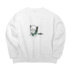 おいらティノのもくくん Big Crew Neck Sweatshirt