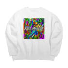 I AM METANOのMETANOSE COLORFUL1 Big Crew Neck Sweatshirt