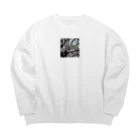 yozakura suiの外で適当に撮った桜 Big Crew Neck Sweatshirt