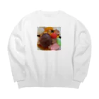 あゆのしおやきの白玉あんみつ Big Crew Neck Sweatshirt