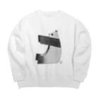 パンダのうんこの一頭のパンダ Big Crew Neck Sweatshirt