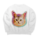 クレイジー猫ちゃん屋さんのkawi Big Crew Neck Sweatshirt