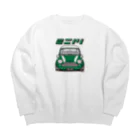 DwanG・・ dog & garden +🇬🇧cars items のミニノリ(GREEN) Big Crew Neck Sweatshirt