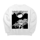 芳丸の月にむらくも　花にかぜ Big Crew Neck Sweatshirt