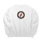 erumaの焼きまんじゅう丸 Big Crew Neck Sweatshirt