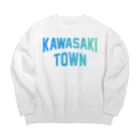 JIMOTOE Wear Local Japanの川崎町 KAWASAKI TOWN Big Crew Neck Sweatshirt