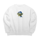 GOOD FISH ONLYの釣りすぎO3ロゴ Big Crew Neck Sweatshirt