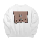 ねねね🧸答えは、マスクです。🧸の答えは、マスクです。 Big Crew Neck Sweatshirt