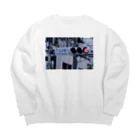 道路標識洋服雑貨の下北沢駅入口 Shimokitazawa Sta. 1 Big Crew Neck Sweatshirt