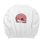 微々子(Viviko)のほっこりチェックガール Big Crew Neck Sweatshirt