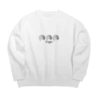 Doppoのレトロモダン少女CCC  Big Crew Neck Sweatshirt