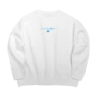 gleam summerのウミウシレタリングロゴ Big Crew Neck Sweatshirt