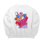 おたまじゃくし男の夢 Big Crew Neck Sweatshirt