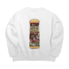 daddy-s_junkfoodsのTOWER BURGER Big Crew Neck Sweatshirt