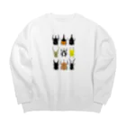 🐝KontyuMamaの世界のカブトムシクワガタ Big Crew Neck Sweatshirt