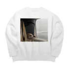 morpho725のなまけ、旅をする。 Big Crew Neck Sweatshirt