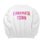 JIMOTOE Wear Local Japanの川俣町 KAWAMATA TOWN Big Crew Neck Sweatshirt