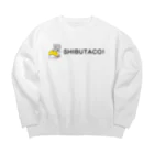 taco_meの＼渋谷でタコス！／ SHIBUTACO! 公式ロゴ（横） Big Crew Neck Sweatshirt