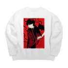 細川成美の愛嬌君シリーズ Big Crew Neck Sweatshirt