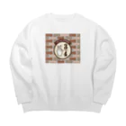 ヒヨコの店のキュンと３/４番線 Big Crew Neck Sweatshirt