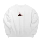 もこもこの犬になりたい女の子 Big Crew Neck Sweatshirt