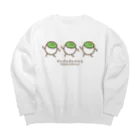 高堂玲/イラストの方のずんずんずんだもち Big Crew Neck Sweatshirt