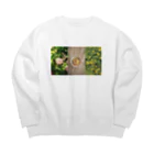 梨帆のおみせのお花とフレンチトースト Big Crew Neck Sweatshirt