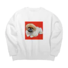 mamのペキニーズの風太くん Big Crew Neck Sweatshirt