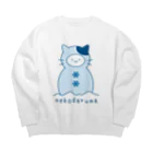 yanyaのねこだるま Big Crew Neck Sweatshirt