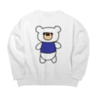 クマのブルくんのクマのブルくん Big Crew Neck Sweatshirt