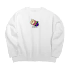 バナナ家のネコロビクス（ほんわか） Big Crew Neck Sweatshirt