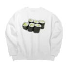 脂身通信Ｚのお寿司_細巻き寿司_かっぱ巻き_221024 Big Crew Neck Sweatshirt