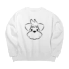 ゆんゆんこのシュナウザーロゴマーク2 Big Crew Neck Sweatshirt