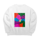 mooncatのRie 小さな画伯 Big Crew Neck Sweatshirt