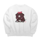 スタジオ嘉凰の我が家のブルドッグ Big Crew Neck Sweatshirt