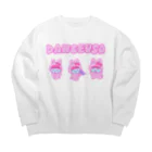 ピンクツインテール🌷のDanceusa(うさ) Big Crew Neck Sweatshirt