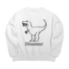 mika＝アミカDesignのDinosaur Big Crew Neck Sweatshirt