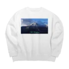 D-aerialのシネマティック蓼科山 Big Crew Neck Sweatshirt