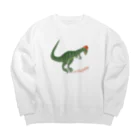 どうぶつYAのディロフォサウルスだぁー！ Big Crew Neck Sweatshirt