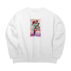 Foxgloveの花言葉シリーズ(Snowdrop) Big Crew Neck Sweatshirt