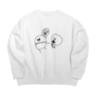 あよのおみせやさんのおしゃべりしてるひと Big Crew Neck Sweatshirt