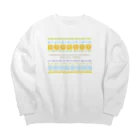 design at.のハジチに願いをこめて Big Crew Neck Sweatshirt