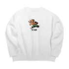 堰本嵩史／セキモトタカシのサイ Big Crew Neck Sweatshirt