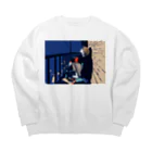 ひらこーじん商店～ロンリーナイトグッズ発売開始！～のロンリーナイト Big Crew Neck Sweatshirt