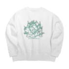 Hakoniwaraboのアガベホワイトアイス Big Crew Neck Sweatshirt