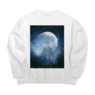 beeの宇宙 Big Crew Neck Sweatshirt