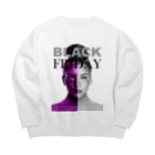 VRIGVTVSHI のBLACK FRIDAY FLYER (WHITE)  Big Crew Neck Sweatshirt